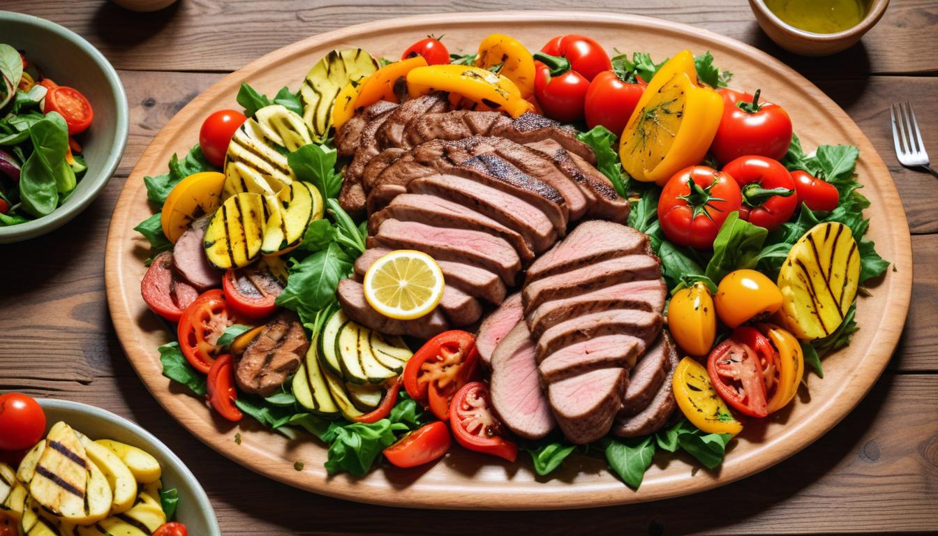 Izgara Etli Sebzeli Salata Tarifim