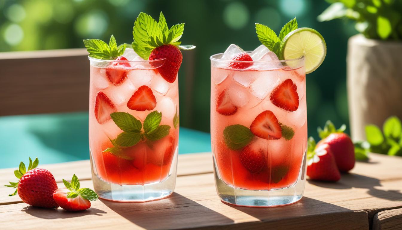 Buzlu Çilekli Mojito Tarifi