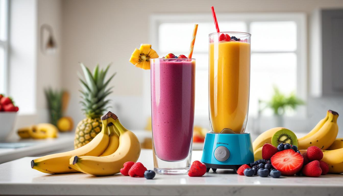 Renkli Meyve Smoothie: Enerji Dolu Bir Başlangıç