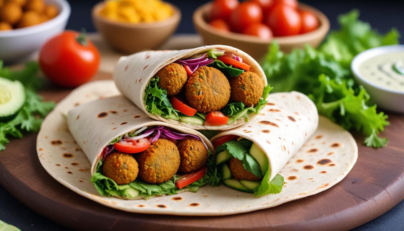 Nohutlu Falafel Dürüm: Sağlıklı ve Lezzetli Bir Atıştırmalık