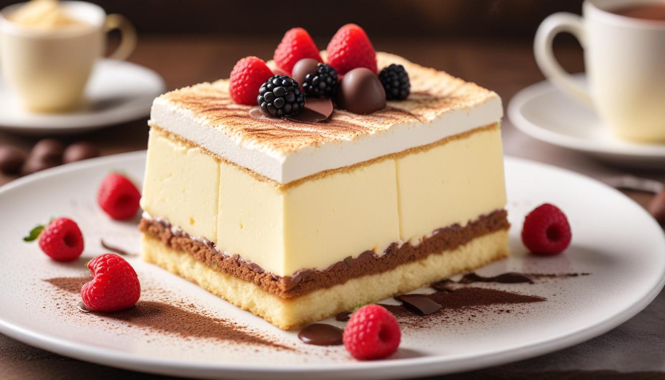 Köpüklü Beyaz Çikolatalı Tiramisu