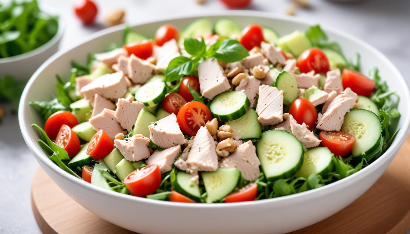 5 Malzemeli Diyet Dostu Tavuk Salatası Tarifi